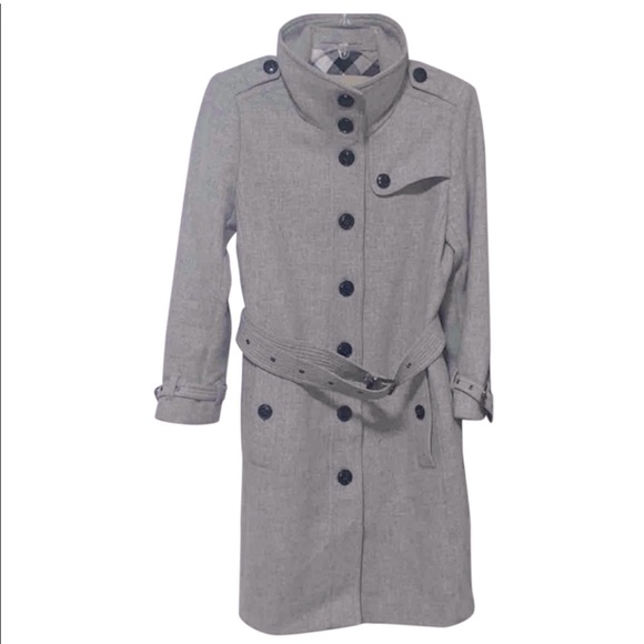 Authentic Burberry Gibbsmoore Wool Cashmere Coat Fits Like Size 4 - Picture 2 of 15